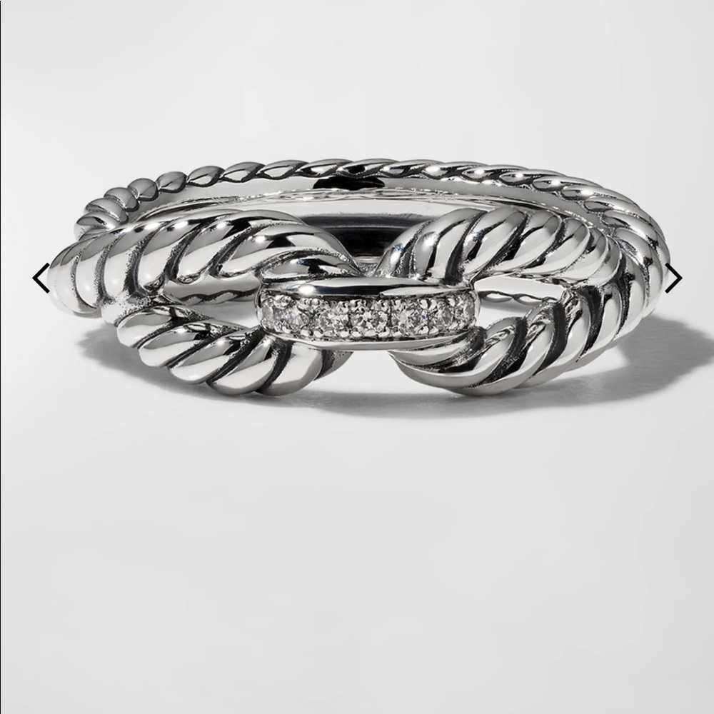 NWOT David Yurman Cable Loop Ring with Diamonds